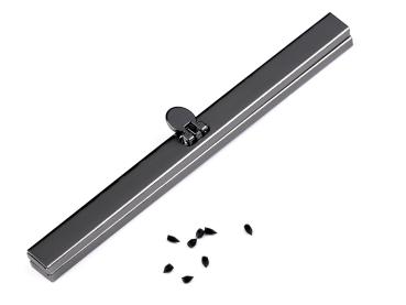 Handtaschenverschluss Rohling 19 cm Länge Nickel Schwarz